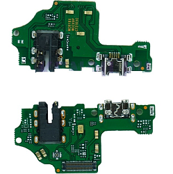 Шлейф (плата) для HUAWEI HONOR 8X +системный разъем+разъем гарнитуры+микрофон 100%