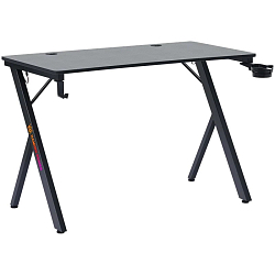 Стол игровой DEFENDER AroX подвес кружк+гарн,черн,МДФ,RGB