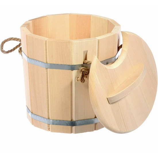 Запарник 9л HOT POT с крышкой, липа, 33223