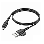 Кабель USB <--> microUSB  1.0м BOROFONE BX91 Symbol, чёрный