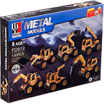 Конструктор металлический «Строительная техника», 6 вариантов сборки , 146 деталей