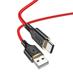 Кабель Lightning <--> Type-C  1.0м HOCO X95 Goldentop, красный, PD 20Вт
