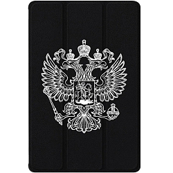 Чехол футляр-книга ZIBELINO для iPad 2025 (A16)/Apple iPad 10 2022 (A3354/A3355/A3356/A2696/A2757/A2777) 10.9" (черный) 8004 БЕЛЫЙ ГЕРБ