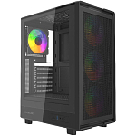 Корпус Powercase Mistral A4B, Tempered Glass, 4x 120mm FRGB Fans, чёрный, ATX (CMAB-L4)
