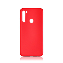 Силиконовый чехол DF для Xiaomi Redmi Note 8T DF xiOriginal-06 (red) с микрофиброй