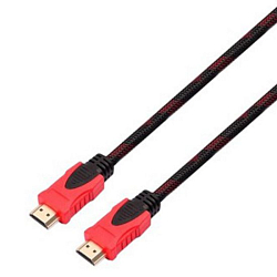 Кабель HDMI <--> HDMI  2.0м EXPLOYD Easy EX-K-1410 черный/красный, v1.4