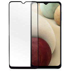 Противоударное стекло 5D FAISON для SAMSUNG Galaxy A12, черное, полный клей