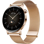 Смарт-часы HUAWEI Watch GT 3 (MIL-B19), Gold SS/ Gold Milanese