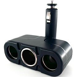 Разветвитель прикуривателя WALKER WSC-13, 3 выхода, 100Вт, с индикатором