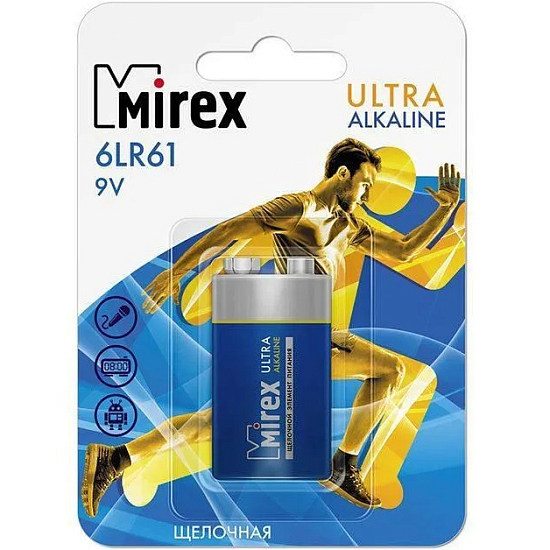 Элемент питания MIREX 6LR61 (1/12/240)