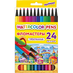 Фломастеры ЮНЛАНДИЯ "ДОМИКИ", 24 цвета,  152183