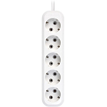 Сетевой удлинитель 10.0м SMARTBUY SBE-16-5-10-Z, 5 розеток, 16А/3,5кВт с/з ПВС 3х1,0