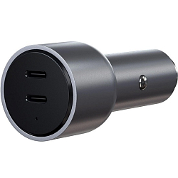 Авто ЗУ 2 Type-C SATECHI ST-U2C40CCM, серый космос, 40W