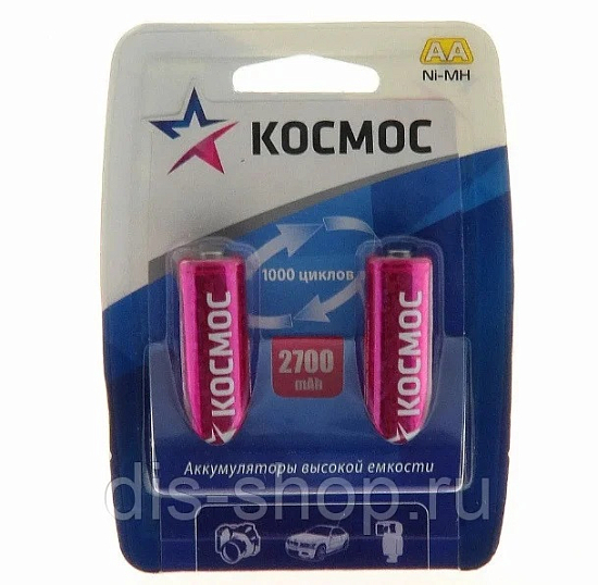 Аккумулятор КОСМОС R06 2500mAh BL-2