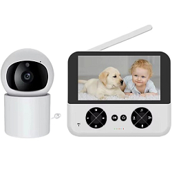 Видеоняня с монитором 5 дюймов, белый