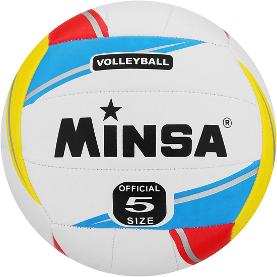Мяч волейбольный MINSA, ПВХ, машинная сшивка, 18 панелей, р. 5 885843