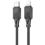 Кабель Ligtning <--> Type-C 1.0м HOCO X101 Assistant, черный, 27W