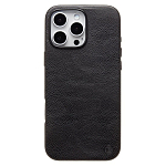 Задняя накладка Cellis SM031 SafeMag для iPhone 16 Pro Max Натуральная кожа (black) (237505)