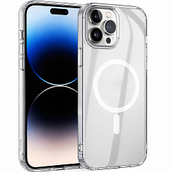 Силиконовый чехол HOCO magnetic series для iPhone 17 Pro Max Transparent