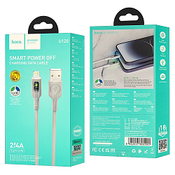 Кабель USB <--> Lightning  1.2м HOCO U120 Transparent Explore, серый