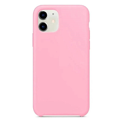 Задняя накладка SILICONE COVER для iPhone 11 розовый