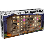 Деревянный конструктор «Панелька», 93 детали, размер 12,5х26х11 см 10368354