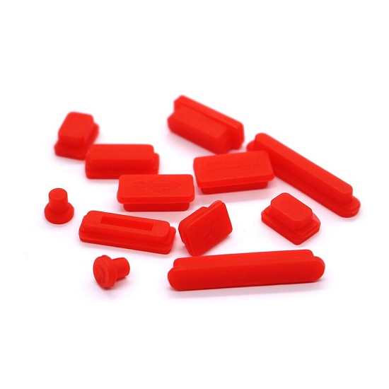 Набор заглушек для Macbook, оранжевые (13шт)