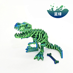 Антистресс 3D Динозавр подвижный (24см) сине-зеленый