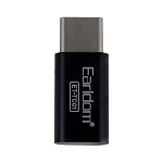 Переходник OTG Type-C EARLDOM ET-TC01 microUSB плоский, серебряный