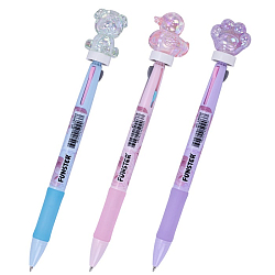 Ручка-спиннер многоцветная с акриловым топпером FUNSTER "SHINY PETS", 3 ЦВЕТА, 0,7мм, 144518