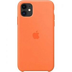 Задняя накладка SILICONE CASE для iPhone 11 Pro (029) оранжевый с лого