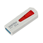 USB 32Gb SMARTBUY IRON белый/красный, USB 3.0