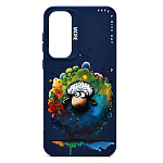 Задняя накладка SC335 для Samsung Galaxy A55  (овечка) (dark blue) (232913)