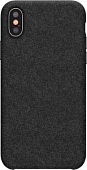 Задняя накладка BASEUS для iPhone XS MAX, ткань, матовая, чёрная (Original super fiber)