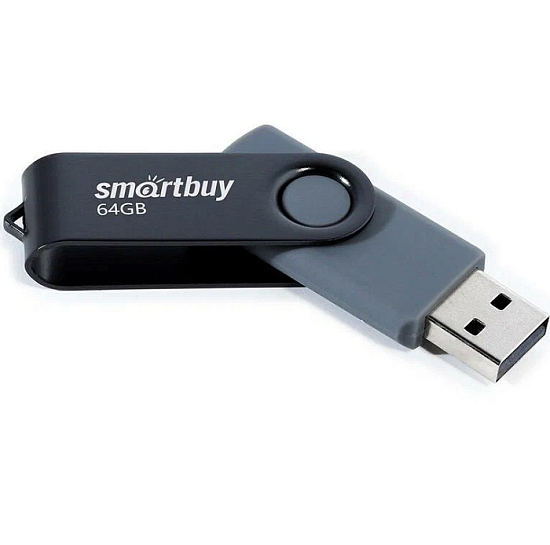 USB 64Gb SMARTBUY Twist чёрный, 3.0