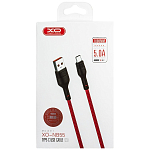 Кабель USB <--> microUSB  1.0м XO NB55 красный (5A)