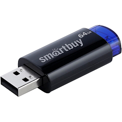 USB 64Gb Smart Buy Click чёрный/синий