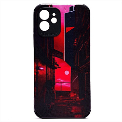 Задняя накладка SC310 для iPhone 12 (005) (black)