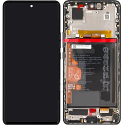 Дисплей для Huawei Honor 50 в рамке + тачскрин + АКБ (черный) 100%