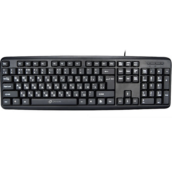 Клавиатура OKLICK 180M черный PS/2