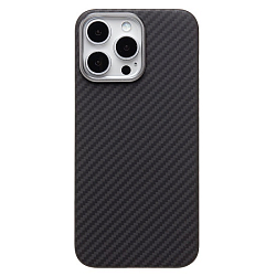 Задняя накладка Cellis SM009 POSH KEVLAR для iPhone 16 Pro Max (black)
