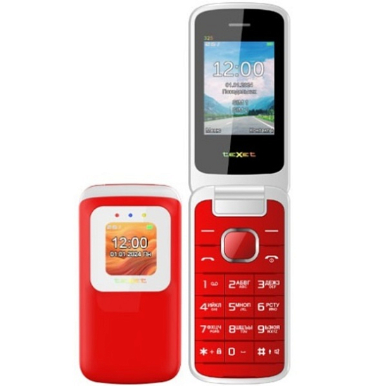 Телефон TEXET TM-325 гранатовый