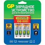 Зарядное устройство GP  GP 75AAAHC/CPBR-2CR4, 4 слота +4AAA 750mAh (1/12)