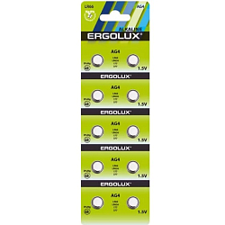 Элемент питания ERGOLUX AG4 BL-10