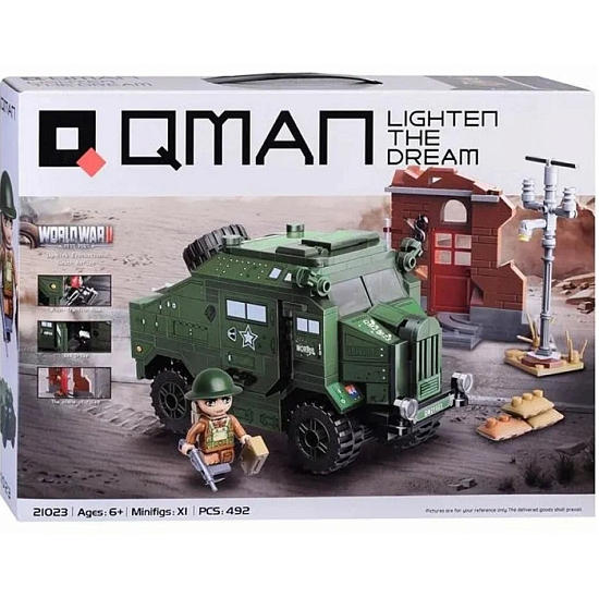 Конструктор QMAN C21023 Боевая машина 492 дет.