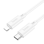 Кабель Lightning <--> Type-C  1.0м HOCO X88 Gratified, PD20W, белый, в техпаке