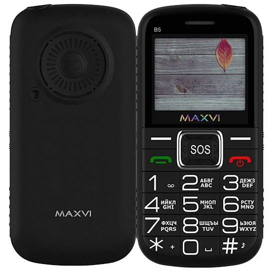 Телефон MAXVI B5 black