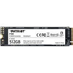 Накопитель SSD M.2 512Gb PATRIOT P300 (P300P512GM28) (PCI-E 3.0 x4, up to 1700/1200MBs, 260000 IOPs, 3D QLC, SMI2263XT, TBW 160Tb, 22х80mm)