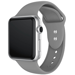 Силиконовый ремешок NONAME для APPLE Watch 42/44/45/49mm, карбон, серый