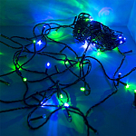 Гирлянда светодиодная FUNRAY рисовая RL-110M, 10м, 100 LED, мульти (4цв.), темно-зел. шнур 0,7м